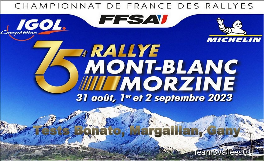 Rallye Mont blanc Morzine 2023 Tests-